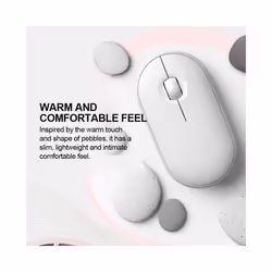 Wireless Bluetooth Mouse Mute Dual Mode Office Wireless Mouse Wireless Mouse for Pc Laptop Computer Game Office Mouse - white