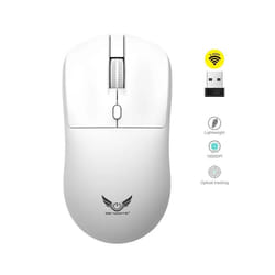 Wireless Mouse Mouse Gaming Mouse Ergonomic Mouse Mice 800-1200-1600 DPI Mouse Rechargeable Mice for PC Laptop Macbook Pro - White