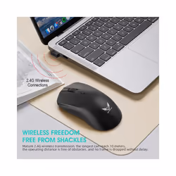 Wireless Mouse Mouse Gaming Mouse Ergonomic Mouse Mice 800-1200-1600 DPI Mouse Rechargeable Mice for PC Laptop Macbook Pro - White