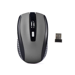 Wireless Mouse Ergonomics Mouse Portable Optical Ergonomic Mice For Laptop iPad Tablet Notebook MacBook Office Gaming Mouse - 2.4G Black Gray