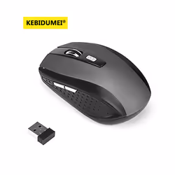 Wireless Mouse Ergonomics Mouse Portable Optical Ergonomic Mice For Laptop iPad Tablet Notebook MacBook Office Gaming Mouse - 2.4G Black Gray