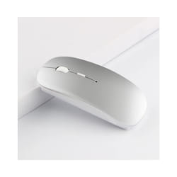 Bluetooth Mouse for APPle MacBook Air Pro Retina 11 12 13 15 16 mac book Laptop Wireless Mouse Rechargeable Mute Gaming Mouse - 2.4Gsilvery