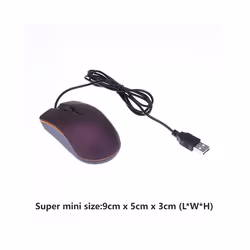 USB Wired Gaming Mouse 1200 DPI Optical 3 Buttons Game mouse For PC Laptop Computer E-sports 1M Cable USB Mice New - 1Pc Purp ...