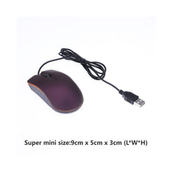 USB Wired Gaming Mouse 1200 DPI Optical 3 Buttons Game mouse For PC Laptop Computer E-sports 1M Cable USB Mice New - 1Pc Purple