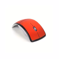 Wireless Mouse Portable Computer Foldable Mouse Mini FoldMice For Laptop PC Desktop Ergonomic USB Mouse - ZD07 Red