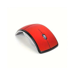 Wireless Mouse Portable Computer Foldable Mouse Mini FoldMice For Laptop PC Desktop Ergonomic USB Mouse - ZD07 Red