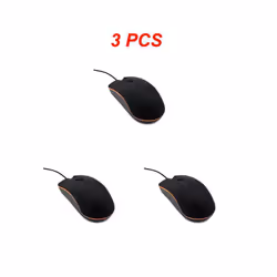 RYRA USB 3D Wired Optical Mini Mouse Mice For PC Laptop PC Computers Mini Mouse Mice For PC Laptop Computers Wired Mouse - Bl ...