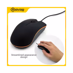 RYRA USB 3D Wired Optical Mini Mouse Mice For PC Laptop PC Computers Mini Mouse Mice For PC Laptop Computers Wired Mouse - Black Mouse 3pcs