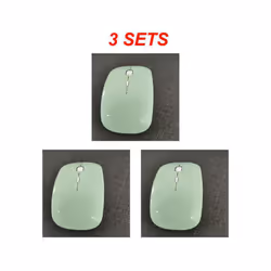 Ultra Thin USB Optical Wireless Mouse Gamer Receiver Super Slim Gaming Mouse Cordless Computer PC Laptop Desktop - C 3PCS