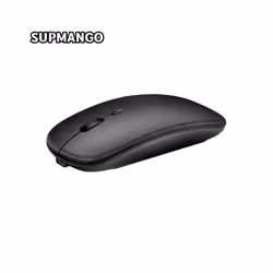 Rechargeable Wireless Mouse With 2.4GHz USB 1600DPI Mouse for Computer Laptop Tablet PC Macbook Gaming Mouse Gam - 2.4G Black