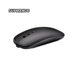 Rechargeable Wireless Mouse With 2.4GHz USB 1600DPI Mouse for Computer Laptop Tablet PC Macbook Gaming Mouse Gam - 2.4G Black