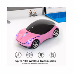 Wireless Mouse Optical Mouse 1600DPI for Mac/ME/Windows PC/Tablet Gaming Office Optical Mouse Portable Mouse Wireless Mouse - Pink