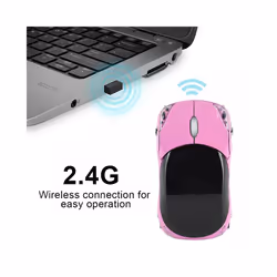 Wireless Mouse Optical Mouse 1600DPI for Mac/ME/Windows PC/Tablet Gaming Office Optical Mouse Portable Mouse Wireless Mouse - Pink