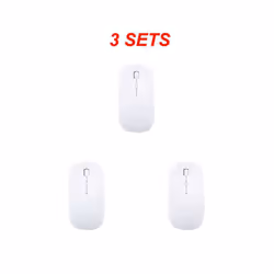 Ultra Thin USB Optical Wireless Mouse Gamer Receiver Super Slim Gaming Mouse Cordless Computer PC Laptop Desktop - A 3PCS