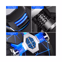 Ergonomic Wired Gaming Mouse RGB Mute Mouse LED Backlit 3200dpi 6 Button USB Mechanical Mause for PC Laptop Computer Gamer - White Silent