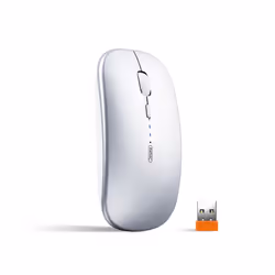 INPHIC M1P Rechargeable Wireless Mouse [Power Display Enhanced Edition] Office Light Sound Laptop Home Ultra Thin Portable -  ...