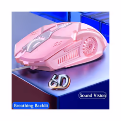 Pink Wired Gaming Mouse Backlit High Sensitivity 6 Keys Macro Programming Gamer Mechanical RGB Mute For Game Computer Tablet PC - Black RGB Mouse