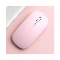 Wireless Bluetooth Mouse, Bluetooth Mouse for MacBook/MacBook air/Pro/iPad, Sleek Portable Wireless Mouse for Laptop Notebook PC - Pink