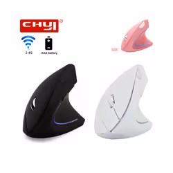 Ergonomic Vertical Mouse Wireless Computer Gaming Mice USB Optical DPI Mouse Right Left Hand For Laptop PC Desktop - Black Right Hand