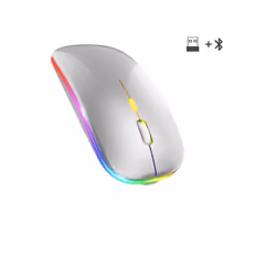 Wireless Mouse RGB Rechargeable Bluetooth Mice Wireless Computer Mause LED Backlit Ergonomic Gaming Mouse for Laptop PC - sli ...