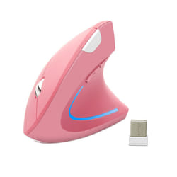 Ergonomic Vertical Mouse Wireless Computer Gaming Mice USB Optical DPI Mouse Right Left Hand For Laptop PC Desktop - Pink Right Hand