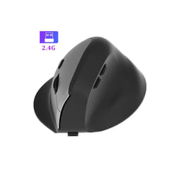 Bluetooth Mouse Vertical Mouse Ergonomic Wireless Optical Mice 3 Adjustable DPI 800/1200/1600 6 Buttons for Laptop Desktop - 2.4G Silver