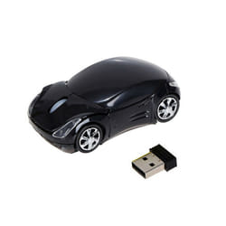 Car Wireless Receiver Mouse Wireless Portable Optical 1600dpi Mouse Mini Suitable for Laptop Accessories Mouse - black