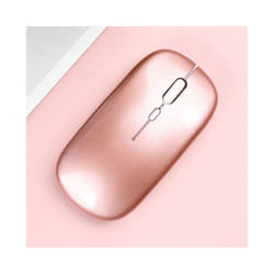 Wireless Bluetooth Mouse, Bluetooth Mouse for MacBook/MacBook air/Pro/iPad, Sleek Portable Wireless Mouse for Laptop Notebook PC - Rose Gold