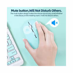 Bluetooth Mouse For iPad Samsung MatePad Lenovo MiPad Android Windows Tablet Battery Wireless Mouse For Laptop Notebook Computer - black