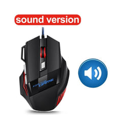 Wired Gaming Mouse Gamer Computer Mouse RGB Backlit Ergonomic Mouse Silent Backlight Mause LED 7 Buttons USB Mice For PC Desktop - Sound Version