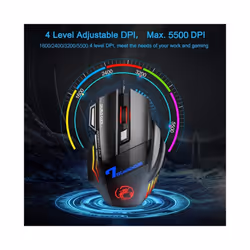 Wired Gaming Mouse Gamer Computer Mouse RGB Backlit Ergonomic Mouse Silent Backlight Mause LED 7 Buttons USB Mice For PC Desktop - Sound Version