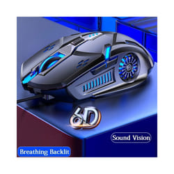 Pink Wired Gaming Mouse Backlit High Sensitivity 6 Keys Macro Programming Gamer Mechanical RGB Mute For Game Computer Tablet PC - Grey RGB Mouse