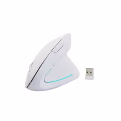 Ergonomic Vertical Mouse Wireless Computer Gaming Mice USB Optical DPI Mouse Right Left Hand For Laptop PC Desktop - White Ri ...