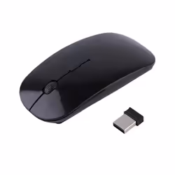 2.4GHz USB Computer Wireless Mouse for laptop Silent Bluetooth Mouse PC Mouse Rechargeable Mouse USB Optical For PC NEW - Pink