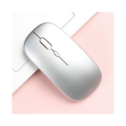 Wireless Bluetooth Mouse, Bluetooth Mouse for MacBook/MacBook air/Pro/iPad, Sleek Portable Wireless Mouse for Laptop Notebook PC - Silver