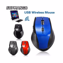 Mini 2.4 GHz Wireless Optical Mouse Portable Mice Wireless USB Mouse For PC Laptop Notebook - 315 black