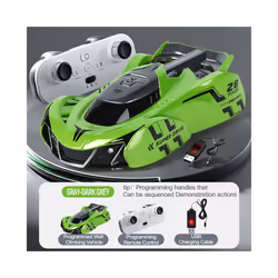 Light Chasing Wall Climbing Car Infrared Sensor Remote Control Car Wall Car Four-wheel Drive Toy Racing - 0045rlr-752