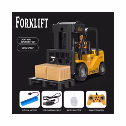 2.4G eleven pass light music spray remote control forklift charging remote control crane crane spray - forklift trucks