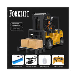 2.4G eleven pass light music spray remote control forklift charging remote control crane crane spray - forklift trucks