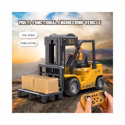 2.4G eleven pass light music spray remote control forklift charging remote control crane crane spray - forklift trucks