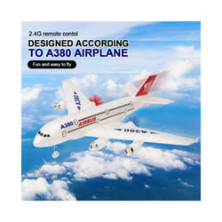 Airbus A380 RC Airplane 2.4G Fixed Wing Boeing 747 Remote Control Aircraft Outdoor RC Plane Model Toys - A380 1 Battery