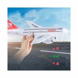 Airbus A380 RC Airplane 2.4G Fixed Wing Boeing 747 Remote Control Aircraft Outdoor RC Plane Model Toys - A380 1 Battery
