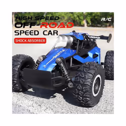 New RC Car 1:16 2WD with LED Light 2.4G 20KM/H High Speed Off-Road Climbing Remote Control Car Toy Gifts - Black