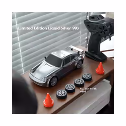 Dodge Hellcat Professional Rc Remote Control Car Rc Drift Racing Four-Wheel Drive High-Speed Toy Car - Metallic silver