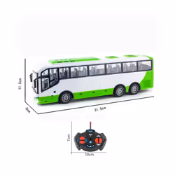 Children Remote Controlled Bus Simulation Car School Bus Model Wireless Remote Controlled Boy Electric - green