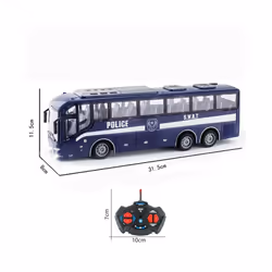 Children Remote Controlled Bus Simulation Car School Bus Model Wireless Remote Controlled Boy Electric - purple