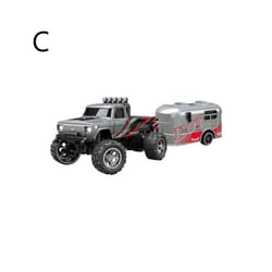 1/64 Variable Speed Racing Mini Remote Control Car Electric Four-wheel Drive Off-road Drift Car Alloy - Grey