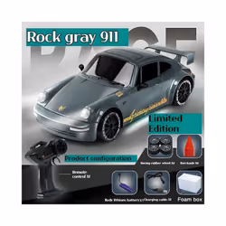 Rc drift GT 911 remote control car, a remote control drift racing car with four-wheel drive, a children's - Rock gray-1Batter ...
