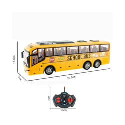 Children Remote Controlled Bus Simulation Car School Bus Model Wireless Remote Controlled Boy Electric - yellow