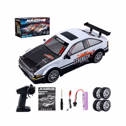 AE86 Remote Control Car Racing Vehicle Toys For Children 1:20 4WD 2.4G High Speed GTR RC Electric Drift - S204A-Red